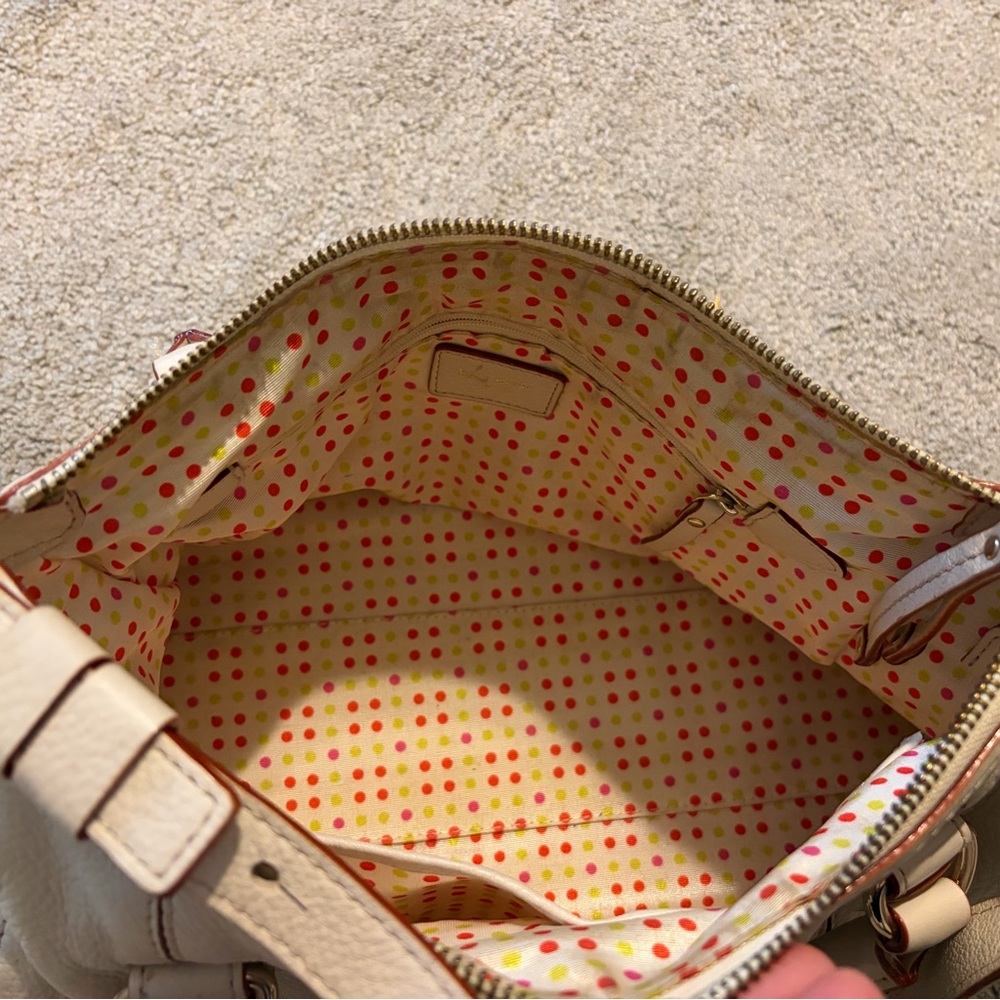 Kate Spade Ivory Satchel with Tan Accents - Picture 2 of 3
